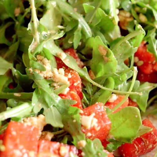 mixing salad